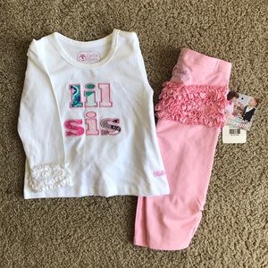 Ruffle Butts lil sis set